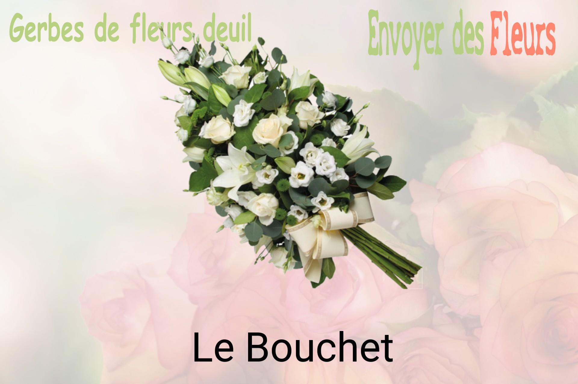 Gerbe de fleurs de deuil livrée à Le Bouchet